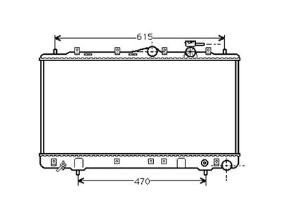 Radiador De Agua HYUNDAI SONATA 95/97 2.0I FRONTECH
