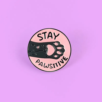 Pin gato stay pawsitive