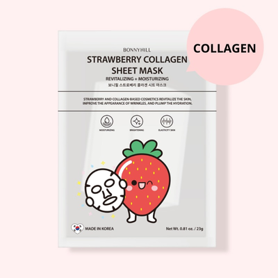 Bonnyhill - Strawberry collagen sheet mask