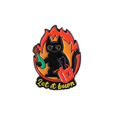 Pin gatito let it burn