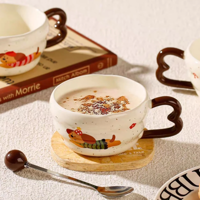 TAZA SALCHICHA CON CUCHARA