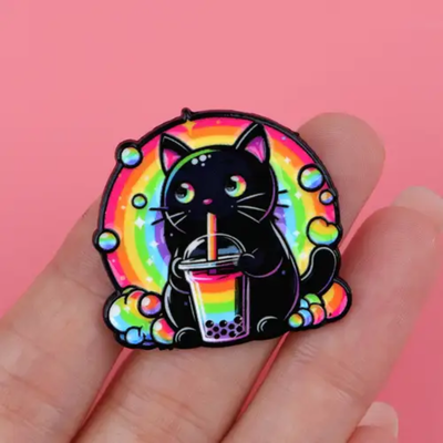 Pin gatito boba