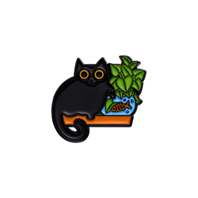 Pin gatito negro n7