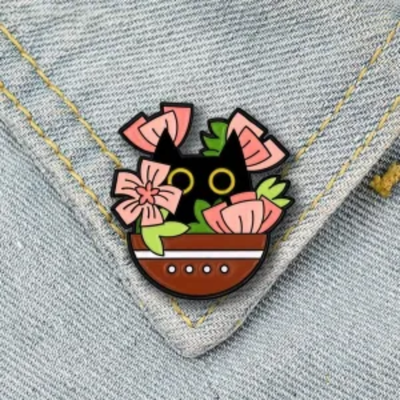 Pin gatito negro n11