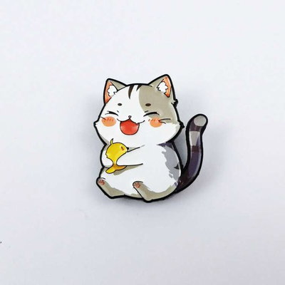 Pin gato y canario