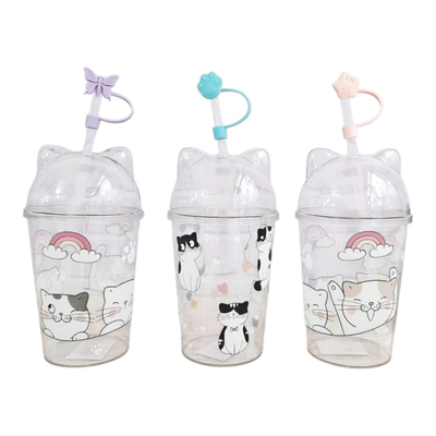 TAZA ACRÍLICO GATITO