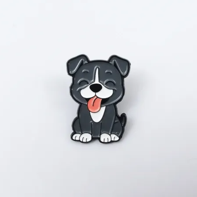Pin perro gris