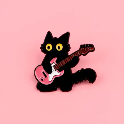 Pin gatito rockstar