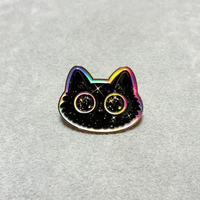 Pin gatito cosmico