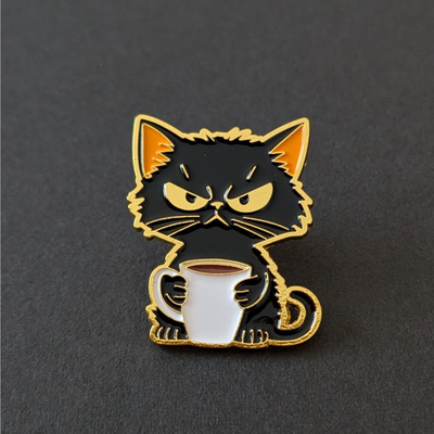 Pin gatito coffee