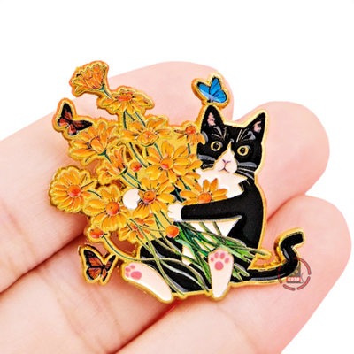 Pin gatito buquet