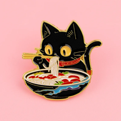 Pin gatito ramen