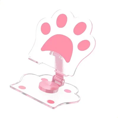 SOPORTE PARA CELULAR PATITA DE GATO ROSA
