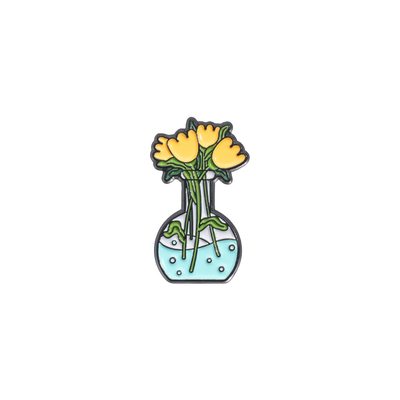 Pin flores amarillas