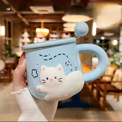 TAZA GATO CON TAPA