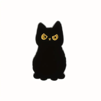Pin angry black cat