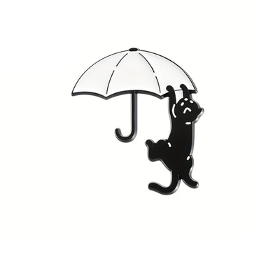 Pin gato y parguas