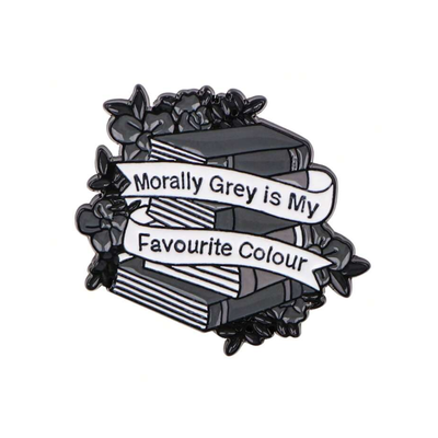 PIN MORALLY GREY