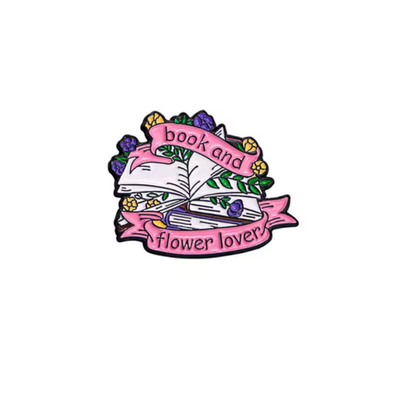 PIN BOOK AND FLOWER