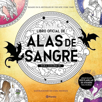 PREVENTA - LIBRO OFICIAL DE ALAS DE SANGRE PARA COLOREAR - LYDIA FENWICK
