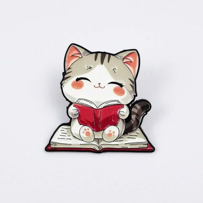 PIN GATITO LECTOR