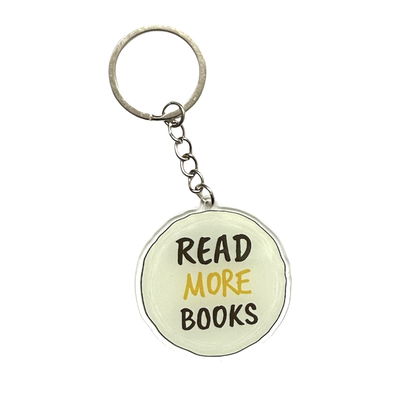 LLAVERO ACRILICO READ MORE BOOKS