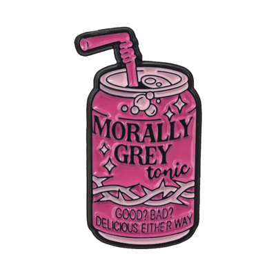 PIN MORALLY GREY SODA