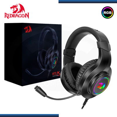 AURICULAR GAMER REDRAGON HYLAS BLACK RGB