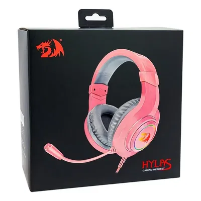 AURICULAR GAMER REDRAGON HYLAS ROSA RGB