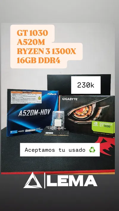 Combo PC Ryzen! + GPU + Ram + Mother