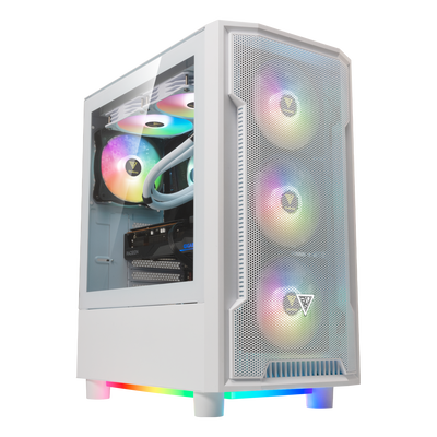Gabinete Gamdias Athena m6 BLANCO con 4 COOLERS