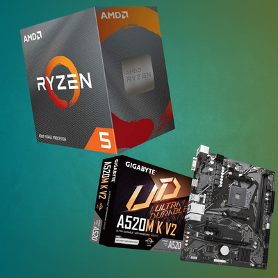 Combo Ryzen 5 4500 + A520M Gigabyte