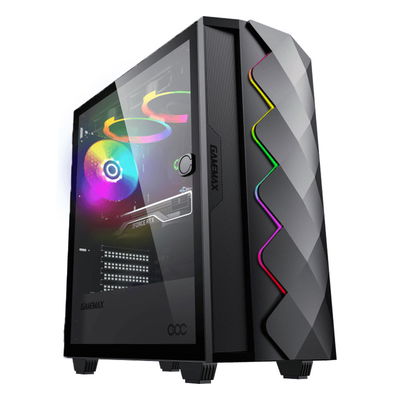 Gabinete Gamemax Diamond COC Black 3 Coolers aRGB