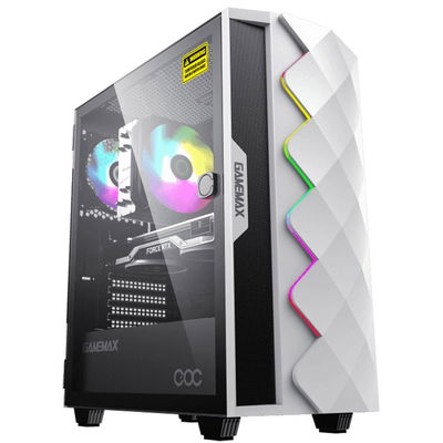Gabinete Gamemax Diamond COC BLANCO 3 Coolers aRGB