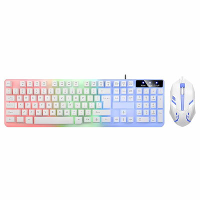 Kit Teclado y Mouse BLANCO Xaea