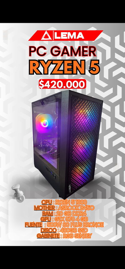 🤩 Pc Gamer Ryzen 5 con Placa de video 
