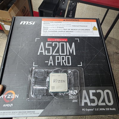 Ryzen 5 3400g + A520M-A PRO 