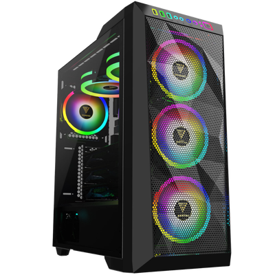 Gabinete Gamdias Athena m1 3 cooler RGB