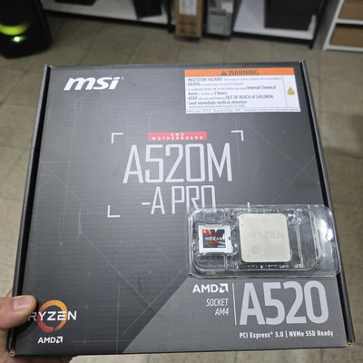 Combo Ryzen 5 3600 + A520m-a PRO Msi 