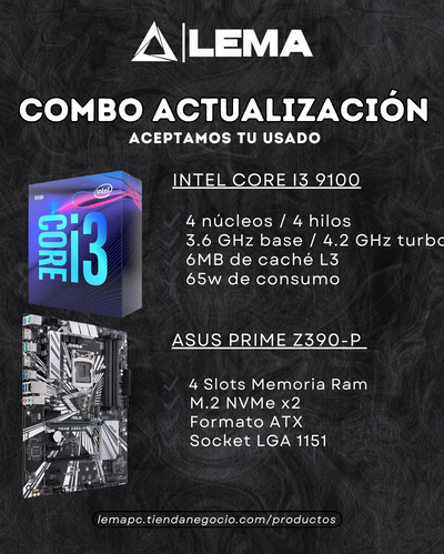 Combo i3 9100 y Z390-p [USADO]