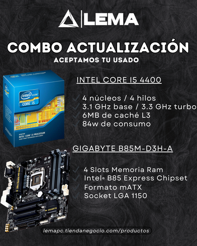 Combo i5 4400 y B85M [USADO]