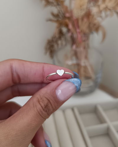 Anillo Mini Corazón Liso