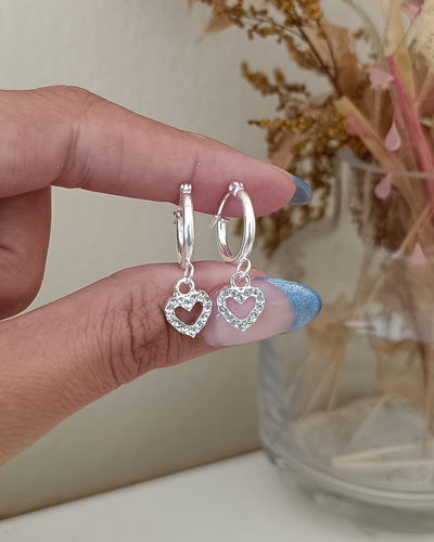 Argollas Corazón Cubic AB