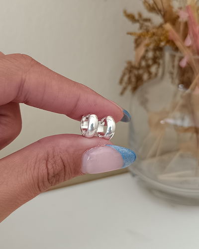 Argollas Rebeka Anchas 7mm AB