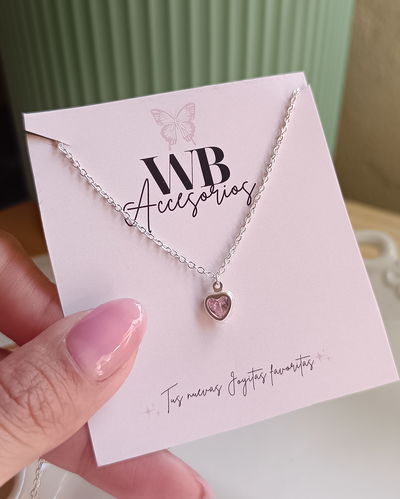 Conjunto Corazón Rosado AB