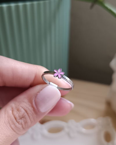Anillos Flor Rosa AQ