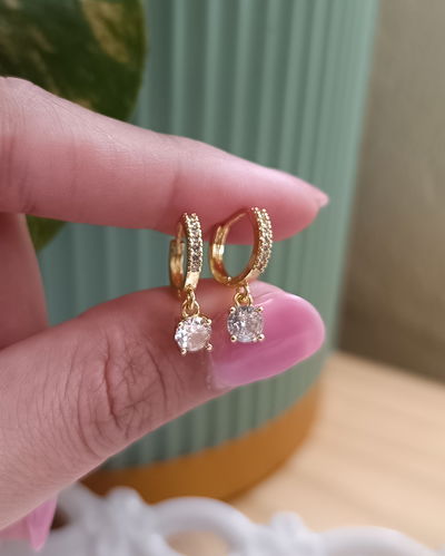 Argollas Círculo Cubic 1.2cm