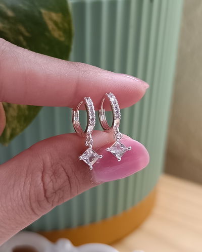 Argollas Cubo Cubic 1.2cm