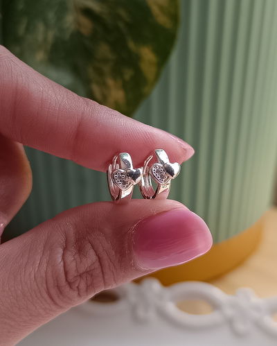Argollas Corazones Cubic 1cm
