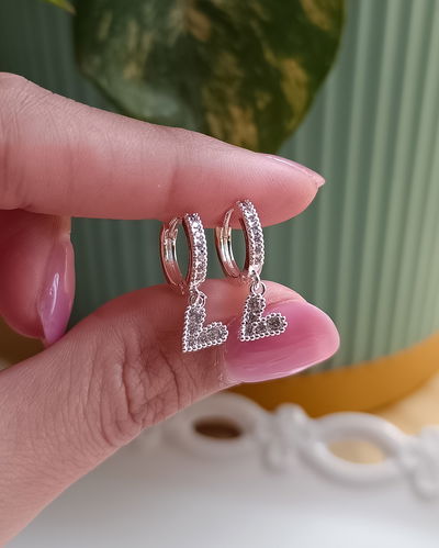 Argollas Corazón Cubic 1.2cm